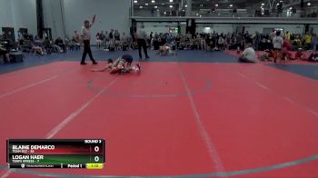 120 lbs Round 3 (6 Team) - Logan Haer, Terps Xpress vs Blaine DeMarco, Team 922