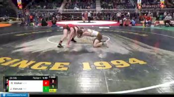 2A-145 lbs Semifinal - Riggen Walker, Kemmerer vs Jackson Hanusa, Rocky Mountain