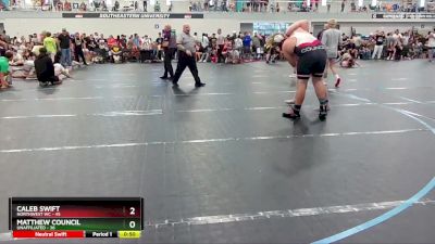 285 lbs Cons. Round 2 - Caleb Swift, NorthWest WC vs Matthew Council, Unaffiliated