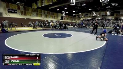 113 lbs Cons. Round 2 - Noah Vazquez, Bonita vs Dayle Cailles, Valencia