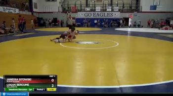 106 lbs Quarterfinal - Logan Bercume, Willamette vs Janessa Sitowski, North Eugene