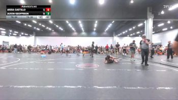 84 lbs Round 1 (8 Team) - Aissa Castillo, Takedown Elite vs Jaxon Geoffrion, Top Rank