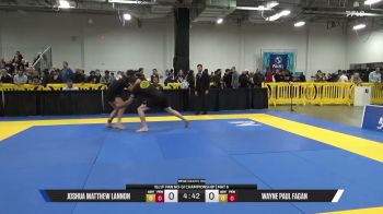Joshua Matthew Lannon vs Wayne Paul Fagan 2026 Pan IBJJF Jiu-Jitsu No-Gi Championship