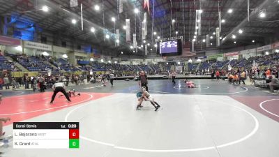 43 lbs Consolation - Luis Bejarano, Westy Futures vs Korban Grant, Athlos Wrestling