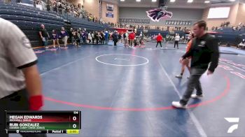 114 lbs Quarterfinal - Rubi Gonzalez, Conroe Caney Creek (Girls) vs Megan Edwards, Rockwall (Girls)