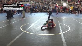 50 lbs Cons. Round 3 - Destiny Victory Wren, Donahue Wrestling Academy vs Kinslee Greene, Lake Catholic