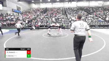 285 lbs Semifinal - Gage Howard, Uintah vs Grant Barney, Spanish Fork