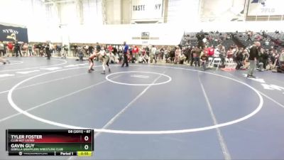 87 lbs Cons. Round 4 - Gavin Guy, Gorilla Grapplers Wrestling Club vs Tyler Foster, Club Not Listed