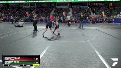 90 lbs Quarterfinal - Bridgette Blue, Council Grove vs Serenity Ross, Red Devil