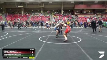 160 lbs Round 3 - Tristyn Lopez, Carl Junction Take Down Club vs Thomas Overstake, Kansas Young Guns Wrestling Cl