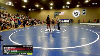 190 lbs Quarterfinal - Roxana Canedo, Ridgeview vs Onyi Oragwam, Centennial