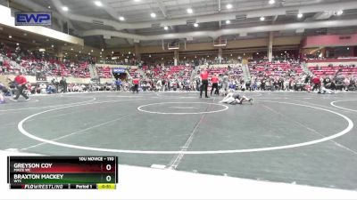 110 lbs Quarterfinal - Braxton Mackey, WTC vs Greyson Coy, Maize WC