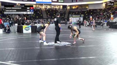 110 lbs Champ. Round 2 - Sarah Zimmerman, Simpson vs Ava Bayless, Iowa