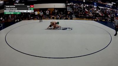 141 lbs 1st Place Match - Sean O`toole, Delaware Valley vs Sam Kotch, Tcnj