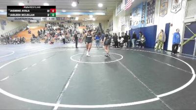 235 lbs Quarterfinal - Jasmine Ayala, Orange Vista vs Jaeleen McLellan, Santa Fe