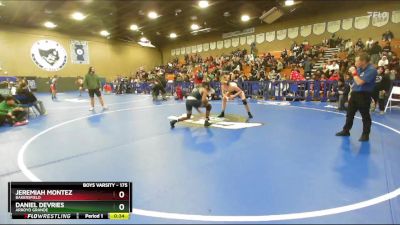 175 lbs Cons. Round 4 - Daniel DeVries, Arroyo Grande vs Jeremiah Montez, Bakersfield