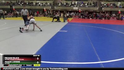 95 lbs Cons. Round 2 - Micaiah Black, Victory School Of Wrestling vs Mason LaVigne, Victory