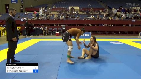 Stephanie Taylor Cline vs Fernanda Pimentel Araujo 2024 Pan IBJJF Jiu-Jitsu No-Gi Championship