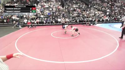 5A 120 lbs Semifinal - Karson Shelley, Spanish Fork vs Bennett Weight, Salem Hills