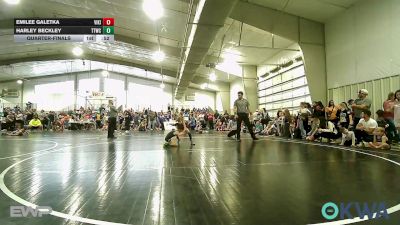 51 lbs Quarterfinal - Emilee Galetka, Viking Wrestling Club vs Harley Beckley, Team Tulsa Wrestling Club