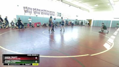 157 lbs Cons. Round 2 - Ayden Marshall, Modesto College vs Jason Truitt, Sacramento City College