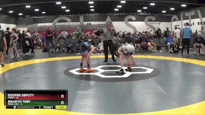 95 lbs Round 1 (8 Team) - Kooper Deputy, POWA vs Braidyn Taby, Rebellion