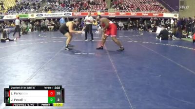 285 lbs Quarters & 1st Wb (16 Team) - La`Ron Parks, St. Cloud State vs Jake Powell, Tiffin