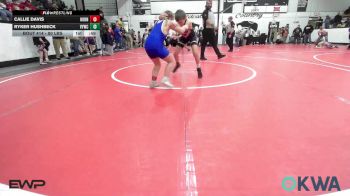 80 lbs Rr Rnd 2 - Callie Davis, Hornet Wrestling Club vs Ryker Hushbeck, Verdigris Youth Wrestling
