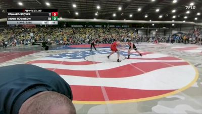 160 lbs Cons. Semi - Edward Stover, Tatanka Tuff vs Aiden Robinson, Roosevelt Mustangs
