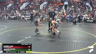 78 lbs Champ. Round 2 - Xavier Luna, Anchor Bay WC vs Quintin Guiles, Lakewood WC