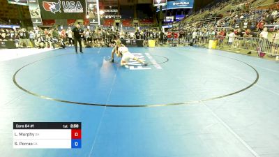 150 lbs Cons 64 #1 - Londen Murphy, OH vs Sergio Porras, CA