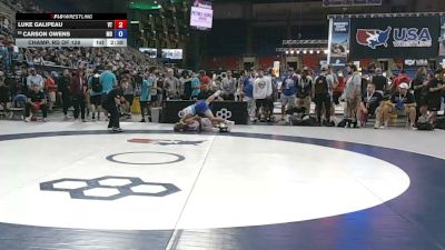 132 lbs Champ. Rd Of 128 - Luke Galipeau, Vermont vs Carson Owens, Missouri