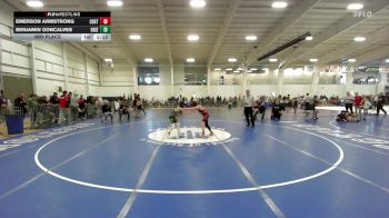 88 lbs 3rd Place - Emerson Armstrong, Central Mass Wrestling vs Benjamin Goncalves, Grizzlies Wrestling Academy