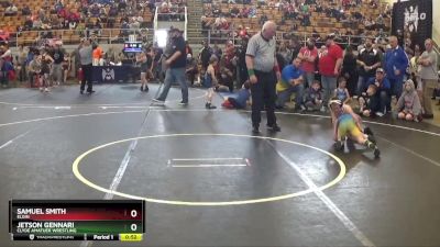 58 lbs Round 3 - Samuel Smith, Elgin vs Jetson Gennari, Clyde Amatuer Wrestling