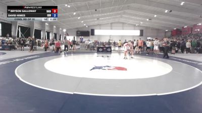 144 lbs Cons. Rd Of 32 - Bryson Galloway, Bad Karma vs David Himes, Center Grove WC