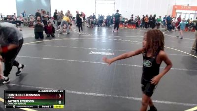 45 lbs Semifinal - Jayden Emerson, Carolina Reapers vs Huntleigh Jennings, SCSOW