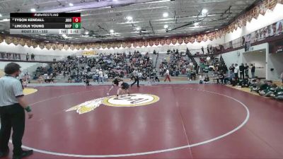 132 lbs 1st Place Match - Lincoln Young, Rock Springs vs Tyson Kendall, Jackson Hole