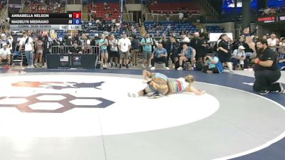 135 lbs Cons. Sub-semis - Annabella Nelson, Wisconsin vs Madelyn Medrano, Arkansas