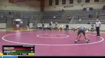 182 lbs Finals (2 Team) - Hannah West, Mt. Vernon vs Diego Mora, Washington