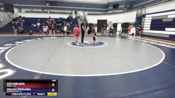 100 lbs Round 3 (4 Team) - Atti Nielson, Utah 1 vs Maliah Escejada, Nevada Elite