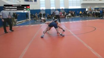 106 lbs Champ. Round 1 - Luca Seramone, Delaware Military Academy vs Frank Albright, Washington Township