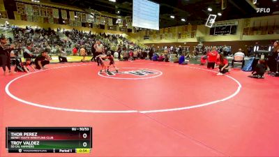 50/53 Round 1 - Thor Perez, Hemet Youth Wrestling Club vs Troy Valdez, So Cal Hammers