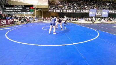 Girls 3A 145 lbs Cons. Round 1 - Marguerite Brinlee, Bellarmine Prep (Girls) vs Breanna Blanton, North Thurston (Girls)