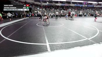 52 lbs Rr Rnd 1 - Kiara Sauer, Salina Kids Wrestling Club vs Brynna Johnson, Mountain Home Flyers