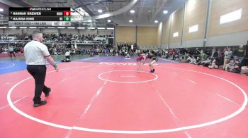 145 lbs Round Of 16 - Hannah Brewer, Nokomis vs Julissa King, North Kingstown
