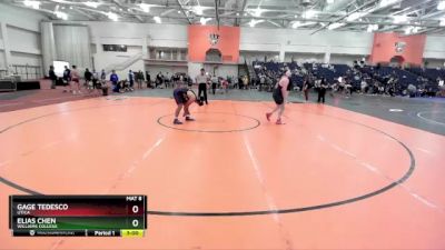 197 lbs Cons. Round 3 - Elias Chen, Williams College vs Gage Tedesco, Utica