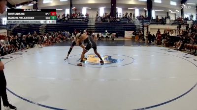 120 lbs 2nd Wrestleback (16 Team) - Manuel Velasquez, Gilmer County vs John Adams, Upson Lee