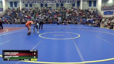 150 lbs Cons. Round 6 - Ebrahim Murry, Franklin vs James Cevizian, Sylvania Southview