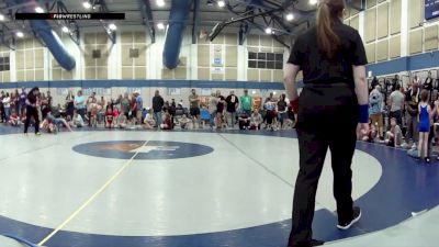 10U Boys FS - 53-58 Champ. Round 1 - Xander Strain, Franklin Wrestling Club vs Wyatt Whitney, Bloomington South Wrestling Club