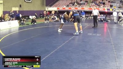 285 lbs 2nd Wrestleback (16 Team) - Carter Blough, Grand Valley State vs Joshua Gaye, Upper Iowa